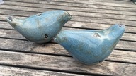 PTASZKI CERAMICZNE FIGURKI styl ALMI DECOR NOWE KOMPLET 2 szt. PTASZEK