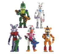 FNAF Bonnie Foxy Chica Freddy 5 figurek 16 cm led