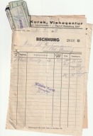 Beuthen Bytom Rachunek Wilhelm Kurek Johann Wlodasch 1939