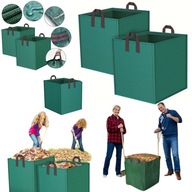 DUŻY KOSZ OGRODOWY WOREK TORBA NA LIŚCIE TRAWĘ ODPADY CHWASTY GAŁĘZIE 120L