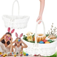 KOSZYK WIELKANOCNY KOSZYCZEK KOSZ ŚWIĘCONKI WIELKANOC OZDOBY WIKLINOWY