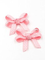 Momilio Spinki do włosów kokardki różowe w kropki Luna handmade