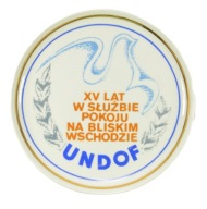WP TALERZ PATERA UNDOF XV LAT W SŁUŻBIE POKOJU NA BLISKIM WSCHODZIE ONZ