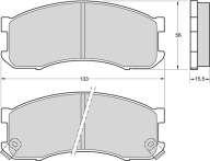 Klocki hamulcowe Mazda 626/Clef/Lantis/MPV