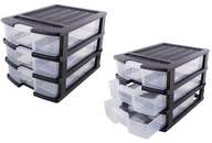 KOMODA SZAFKA 3 SZUFLADY ORGANIZER POJEMNIK KONTENER A4 DO BIURA NA KLOCKI