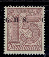 WYDANIE PLEBISCYTOWE 1920 r Fi U3 ** C.G.H.S. SILNE PRZESUNIĘCIE w LEWO