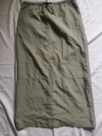 długa spódniczka w kolorze khaki, 3 kieszenie r.40