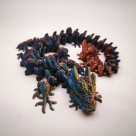 Smok Przegubowy Zainfekowany Ruchomy Smok 3D Flexi Dragon Sunset Horion