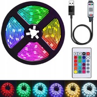 Taśma LED z pilotem FORTRADE RGB 5V IP65 1m USB do Telewizora Monitora