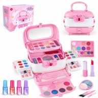 ZESTAW DO MAKIJAŻU DLA DZIECI KUFEREK KOSMETYKÓW DLA DZIEWCZYNKI PREZENT