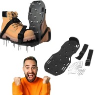 AERATOR WERTYKULATOR NAKŁADKI NA BUTY Z KOLCAMI DO TRAWY TRAWNIKA CZARNY