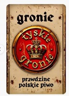 Metalowy Znak Piwa Tyskie gronie 20 cm x 30 cm