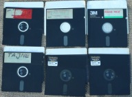 Zestaw 6 dyskietek 5,25" | Gry i Programy | Mix nośników