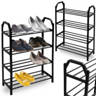 REGAŁ SZAFKA NA BUTY DO PRZEDPOKOJU CZARNA LOFT ORGANIZER STOJAK LOFTOWY