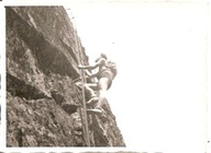 TATRY -ORLA PERĆ -DRABINKA NAD KOZIĄ PRZEŁĘCZĄ -fotografia-mały format 1952