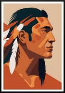 A2 PLAKAT OBRAZ PLAKAT INDIANIN INDIANIE PLEMIĘ INDIAŃSKIE
