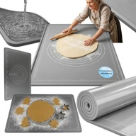 STOLNICA SILIKONOWA MATA Z RANTEM GIGA 100x60 CM ANTYPOŚLIZGOWA DO CIASTA