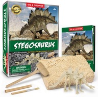 Dinozaur Stegozaur Wykopalisko Młody Paleontolog