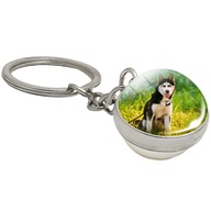 Brelok do kluczy/ka - Siberian Husky - ozdoba zawieszka plecak, portfel