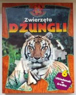 Zwierzęta dżungli - książki układanki
