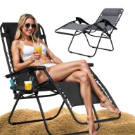 LEŻAK FOTEL OGRODOWY PLAŻOWY ROZKŁADANY PRZENOŚNY REGULOWANY MOCNY LEŻANKA
