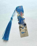 Gadżet Książkoholik Zakładka Metalowa Monet Impresja wschód słońca frędzel