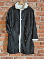 czarny sztuczny kożuch * NOWY