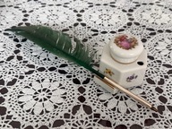 Piękny porcelanowy kałamarz Limoges