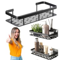 2 SZT PÓŁKA WISZĄCA SAMOPRZYLEPNA LOFT ŚCIENNA ŁAZIENKOWA POD PRYSZNIC