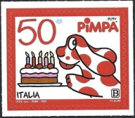 Włochy 2025 Znaczek 4768 ** Pimpa komiks pies