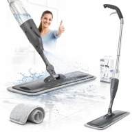 MOP PŁASKI Z SPRYSKIWACZEM OBROTOWYM 300ML SKŁADANY + WKŁADY DO DOMU HIT