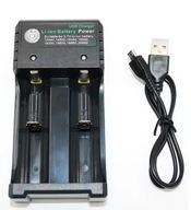 ŁADOWARKA USB DO AKUMULATORÓW LI-ION 18650 26650 14500 16340 2 GNIADA 3,7V
