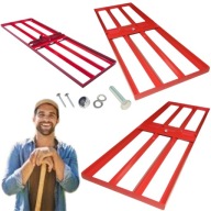 RĘCZNY NIWELATOR TERENU TRAWNIKA MOCNY 90X30CM GRABIE DO OGRODU RÓWNIARKA