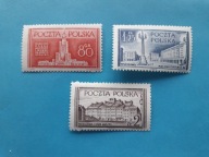 POLSKA 1953 ROK Fi 686-688** BUDOWLE WARSZAWY