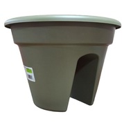 KHAKI DONICA BALKONOWA NA BALUSTRADĘ OSŁONA 30CM OKRĄGŁA