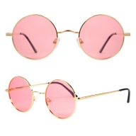 RÓŻOWE OKULARY LENONKI – STYL RETRO, OCHRONA UV KOMFORTOWE NA IMPREZĘ