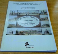 Plany ogólne Warszawy 1809-1916 w zbiorach Archiwum Głównego Akt Dawnych