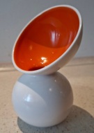 PORCELANA VASE VIVO SPACE AGE ORANGE 80s