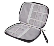 Etui na akcesoria multimedialne na kable ładowarkę i drobiazgi na zamek