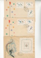 FDC-Fi.1149/1151ab +bl.30 Nar.MŚ w Zakopanym