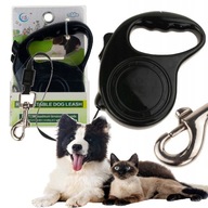 Smycz automatyczna dla psa i kota 3m taśma do 11kg - Bezpieczeństwo wygoda