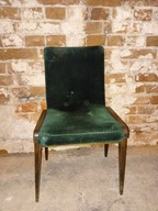 Stare krzesło AGA zielone nr 9 PRL vintage