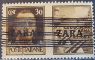 Włochy stary znaczek z nadrukiem Zara (6/28