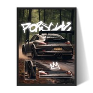 Porsche 911 Plakat/Obraz w Ramce 40x30cm Prezent dla faceta