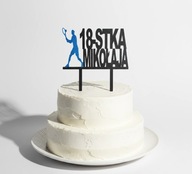 topper na tort dekoracja personalizacja TENIS !!WYBÓR KOLORÓW