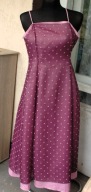 shi sliczna koktajlowa sukienka w grochy r 36/38