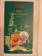 Zestaw kolekcjonerskich monet - Michał Korybut Wiśniowiecki