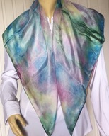 Artys hand made chustka apaszka jedwab silk 90x87