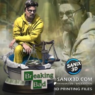 Walter White | Breaking Bad, wydruk 3D, żywica