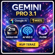 GOOGLE GEMINI AI PRO 1 MIESIĄC + VEO3 | KONTO PRYWATNE | SZYBKA DOSTAWA